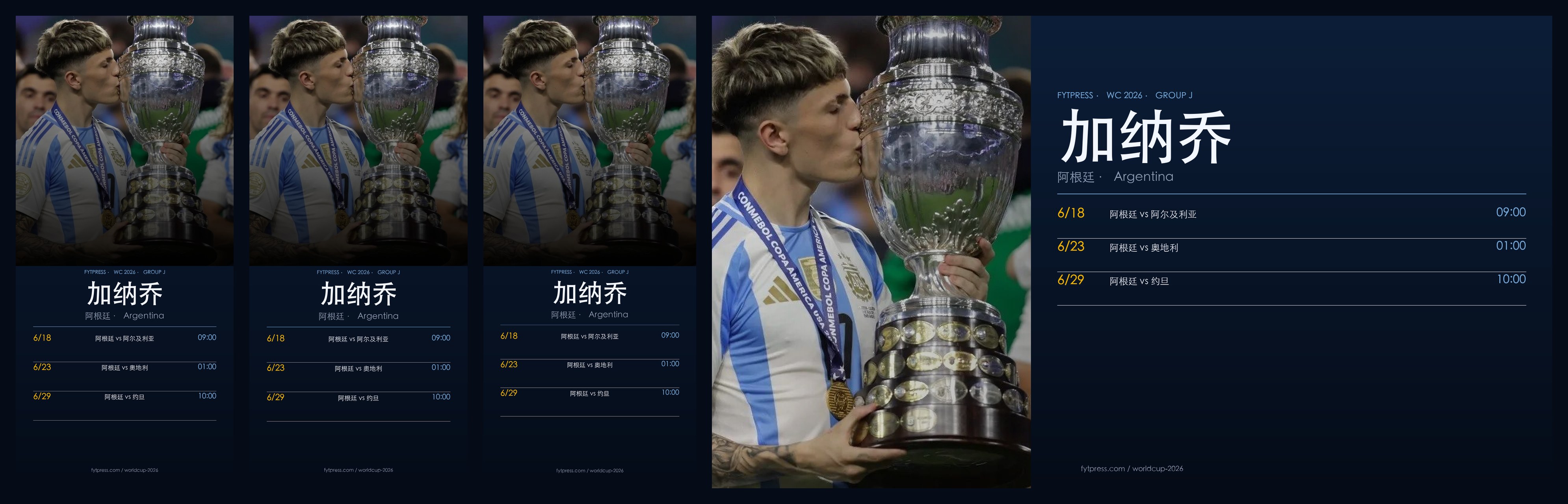 加纳乔 阿根廷 2026 世界杯壁纸预览(iPhone × Android × 桌面)