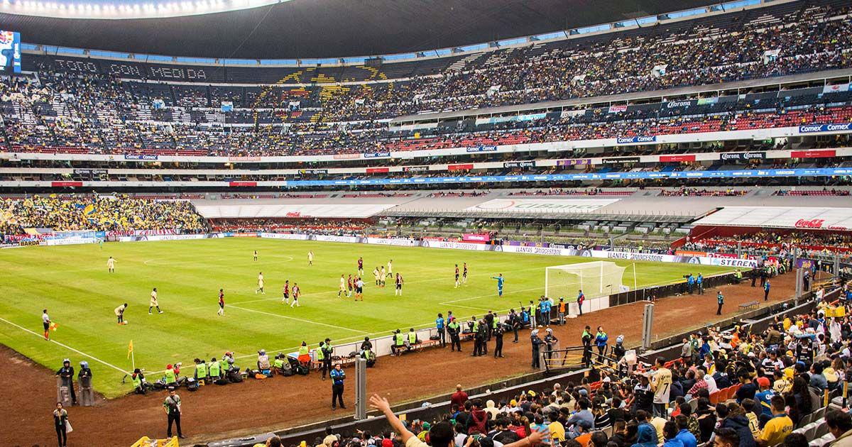 阿兹特克球场正在进行世界杯改造施工